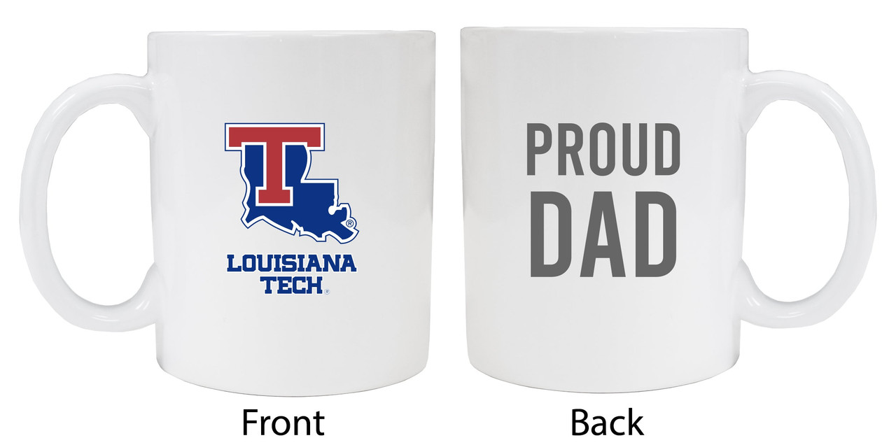 Louisiana Tech BulldogsProud Dad White Ceramic Coffee Mug (White).