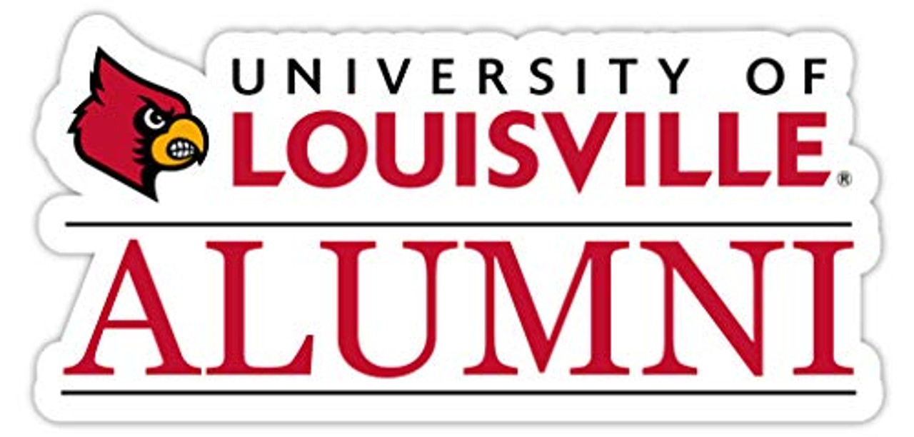 Louisville Cardinals 4-Inch Laser Cut Alumni Vinyl Decal Sticker 4-Pack -  College Fabric Store