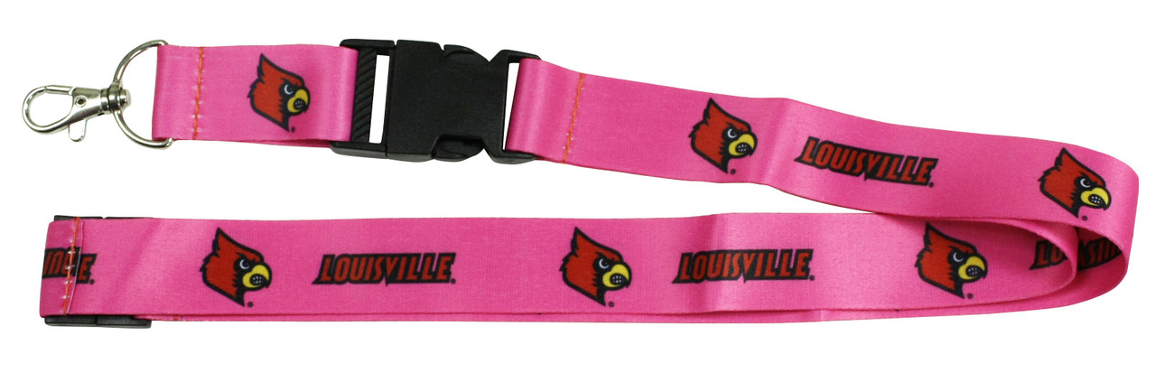Louisville Cardinals Pink Lanyard