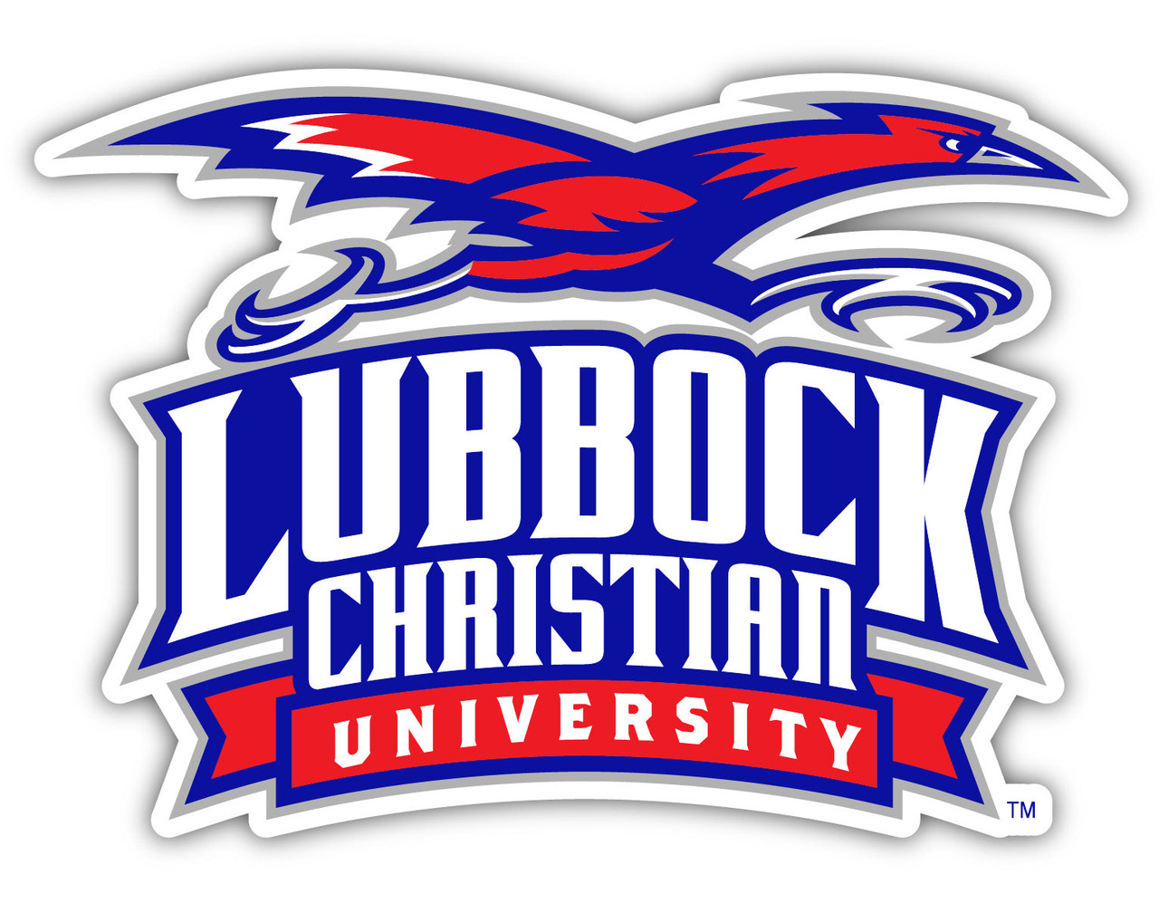 Lubbock Christian University Chaparral 12 Inch Vinyl Decal Sticker