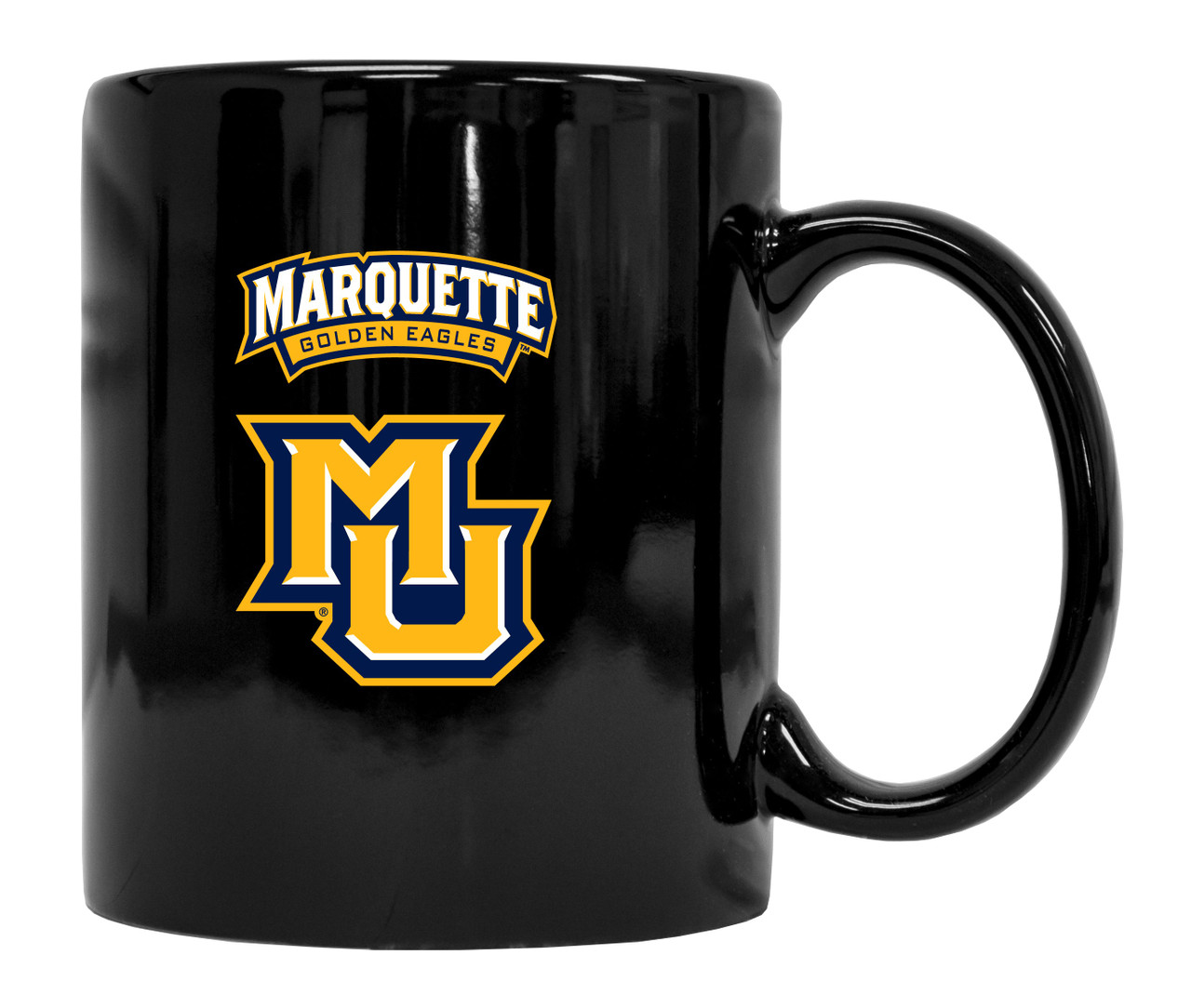 Marquette Golden Eagles Black Ceramic Mug 2-Pack (Black).