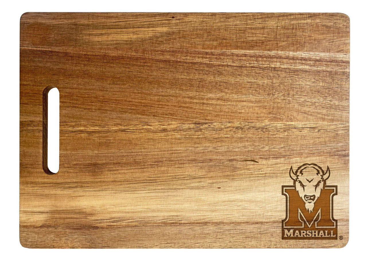 Marshall Thundering Herd Engraved Wooden Cutting Board 10" x 14" Acacia Wood