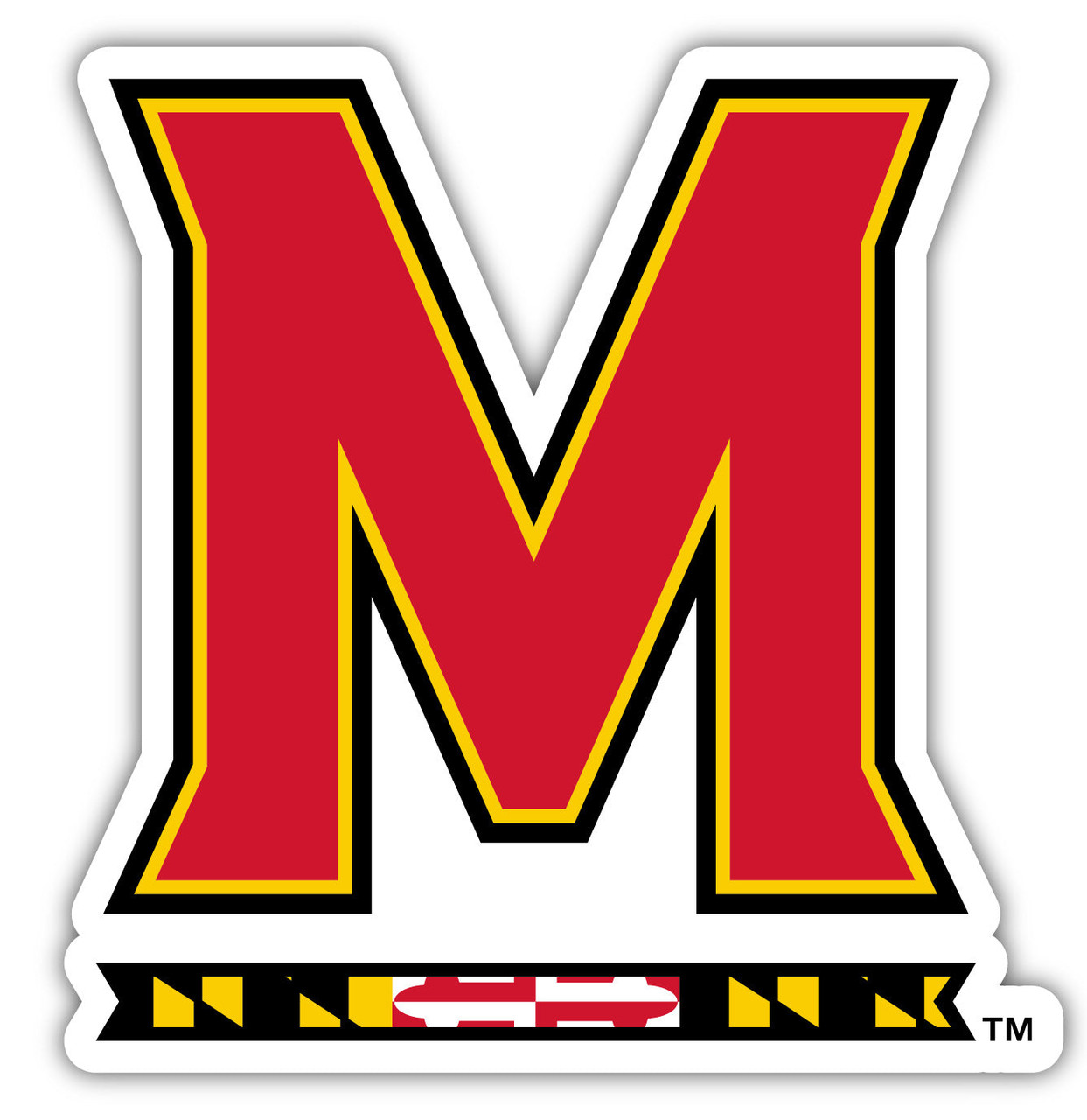 Maryland Terrapins 4 Inch Vinyl Decal Sticker