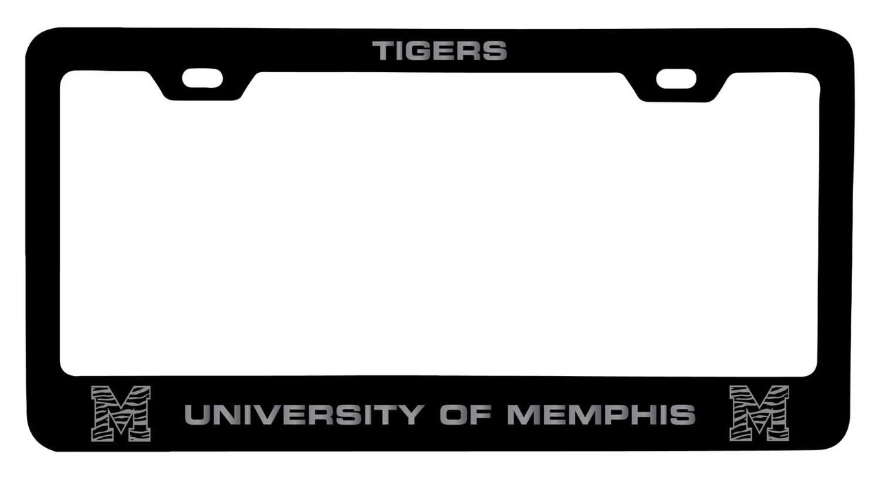 Memphis Tigers Laser Engraved Metal License Plate Frame Choose Your Color