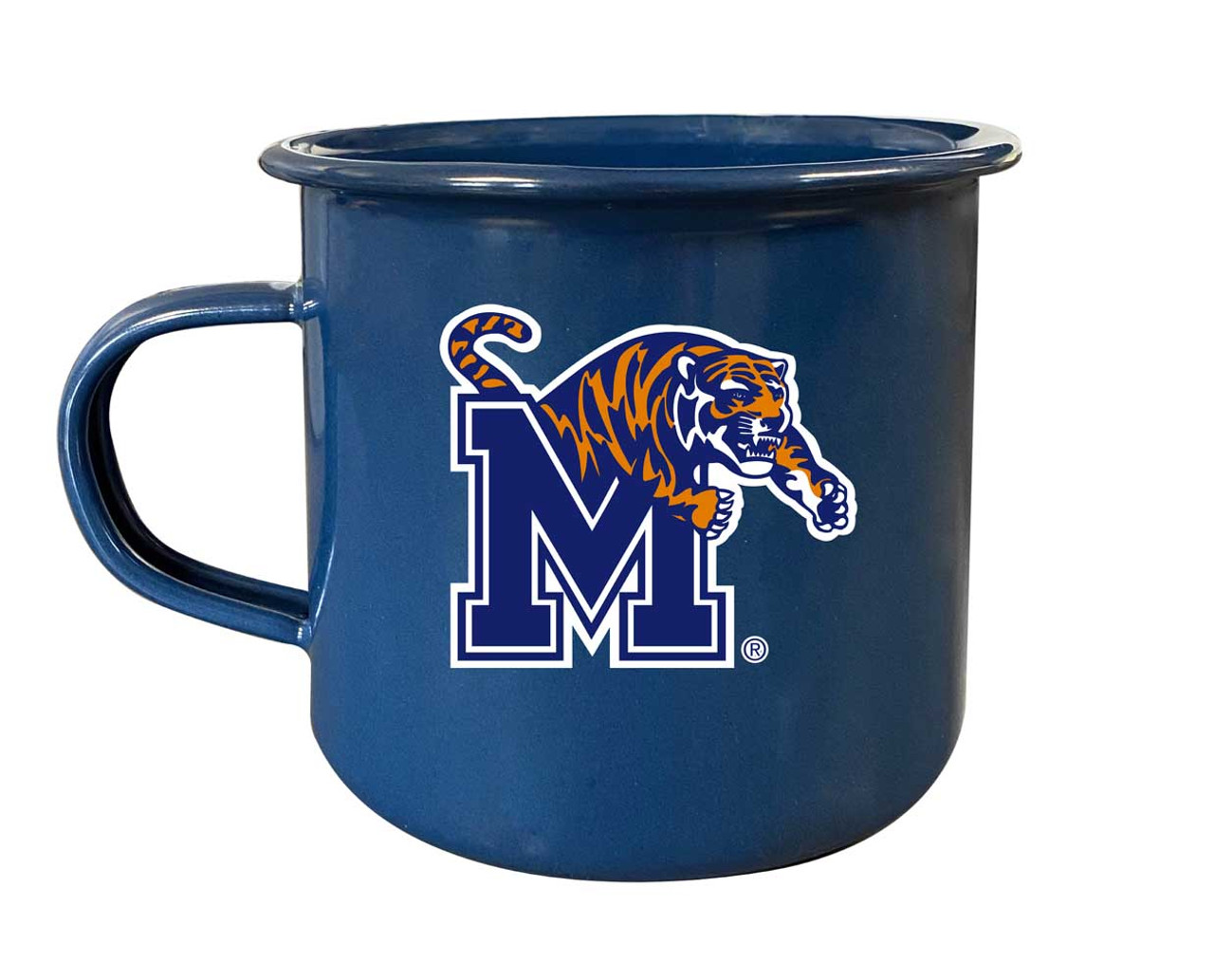 Memphis Tigers Tin Camper Coffee Mug (Choose Your Color).