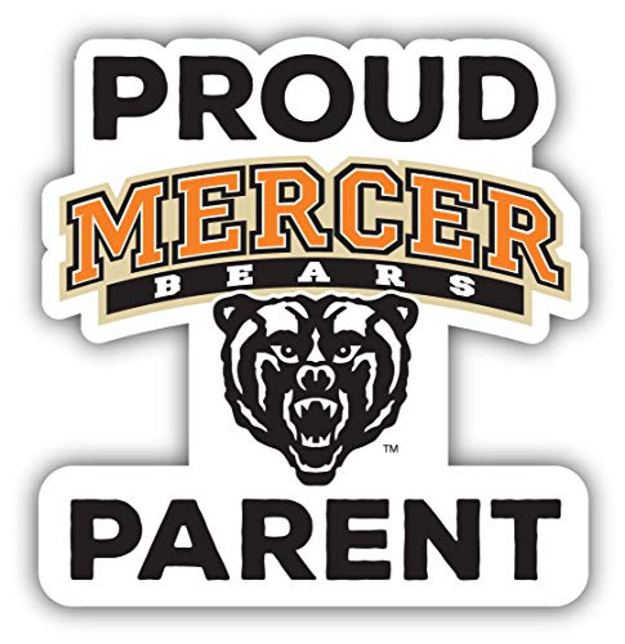 Mercer University 4" Proud Parent Decal 4 Pack