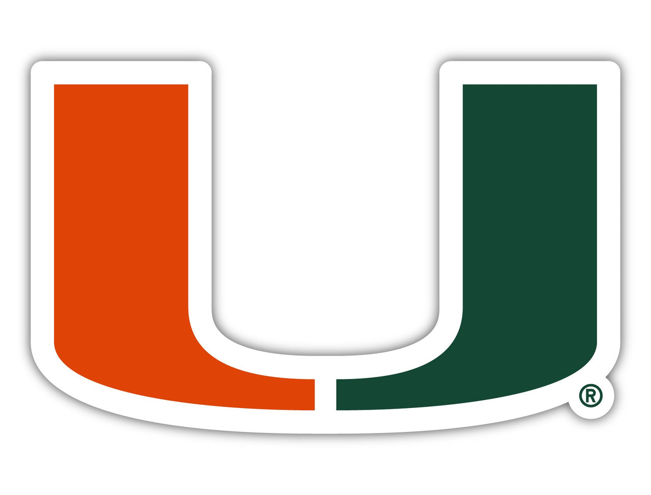 Miami Hurricanes 2 Inch Vinyl Decal Sticker