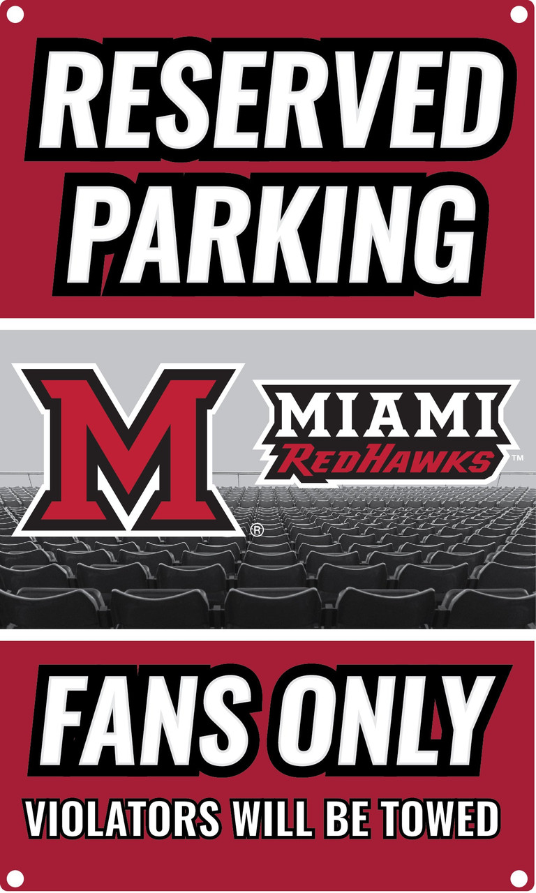 Miami University RedHawks Metal Sign