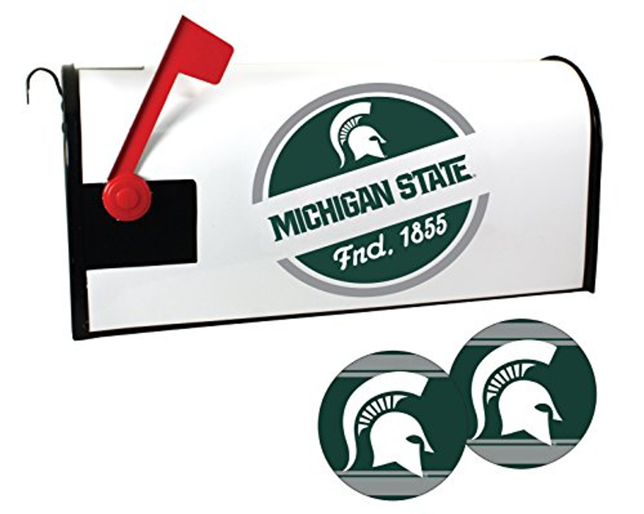 Michigan State Spartans Magnetic Mailbox Cover and Sticker Set