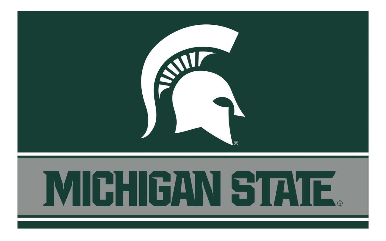 Michigan State Spartans Wood Sign with Frame