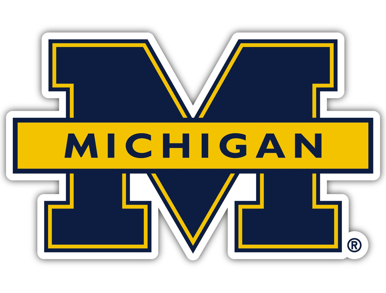 Michigan Wolverines 10 Inch Vinyl Decal Sticker