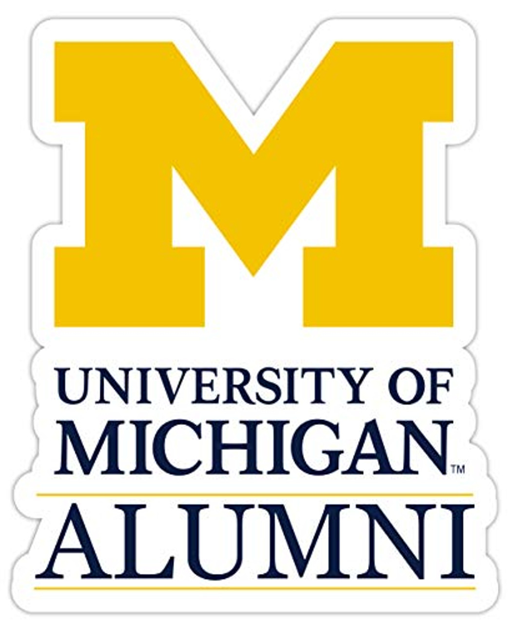 Michigan Wolverines 4-Inch Laser Cut Alumni Vinyl Decal Sticker