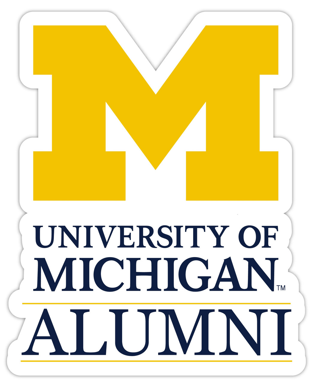 Michigan Wolverines 4-Inch Laser Cut Alumni Vinyl Decal Sticker