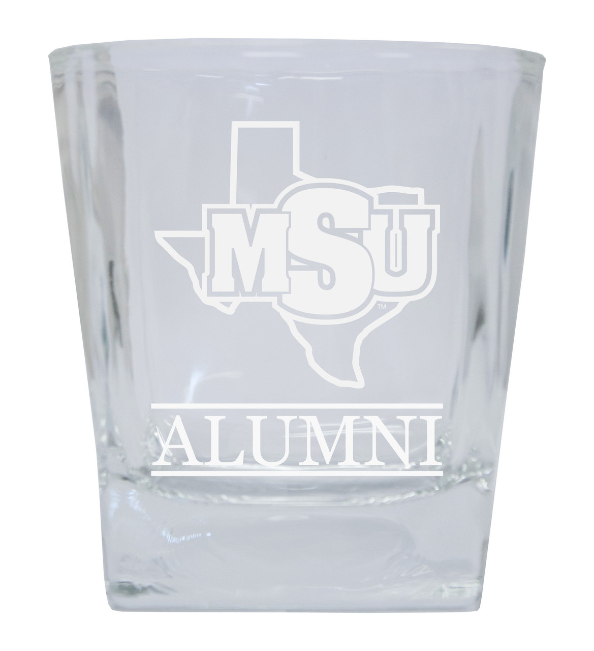 Midwestern State University Mustangs Etched Alumni 8 oz Shooter Glass Tumbler 2-Pack