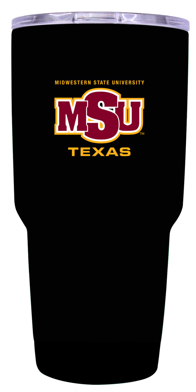 Midwestern University Mustangs 24 oz Choose Your Color Insulated Stainless Steel Tumbler