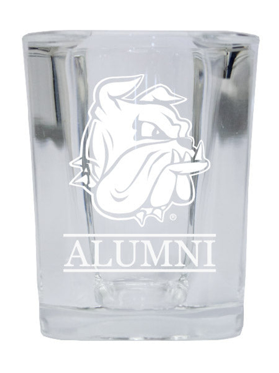 Minnesota Duluth Bulldogs College Alumni 2 Ounce Square Shot Glass laser etched