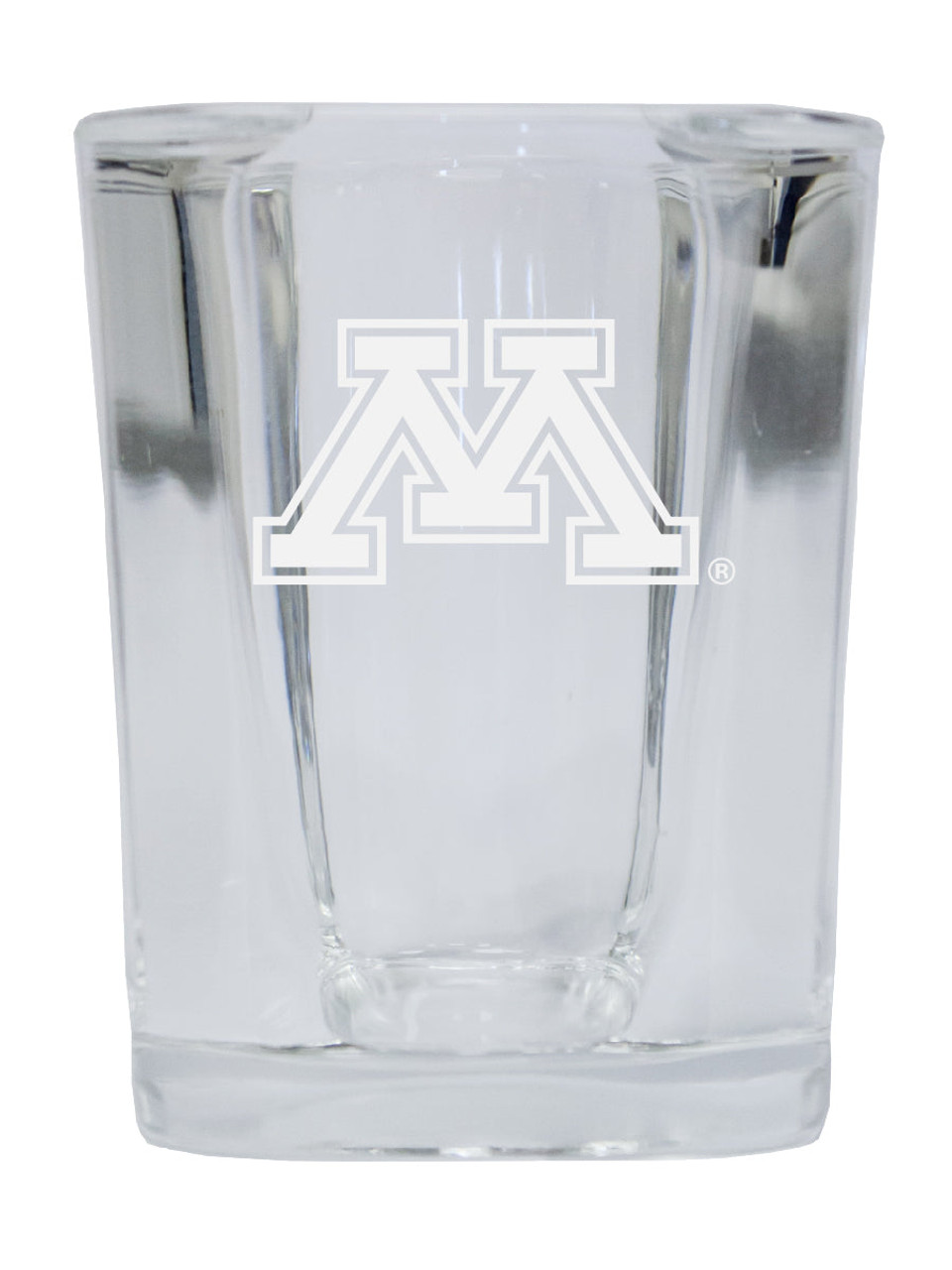 Minnesota Gophers 2 Ounce Square Shot Glass laser etched logo Design