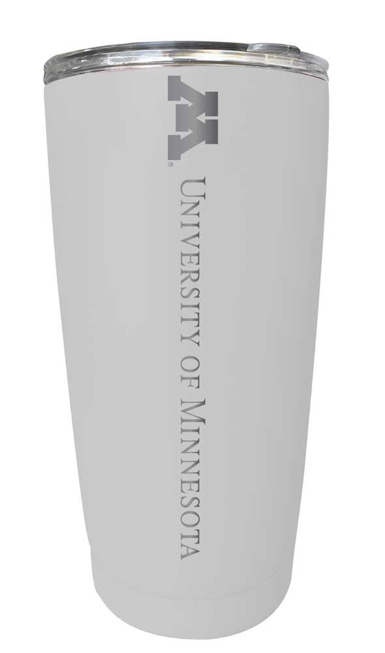 Minnesota Gophers Etched 16 oz Stainless Steel Tumbler (Choose Your Color)