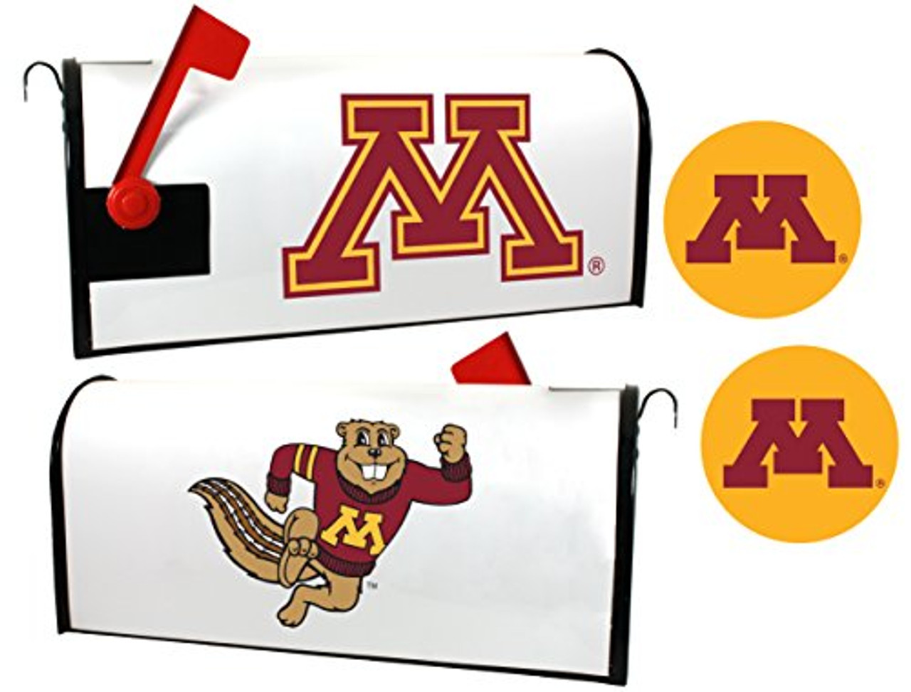 Minnesota Gophers Magnetic Mailbox Cover & Sticker Set