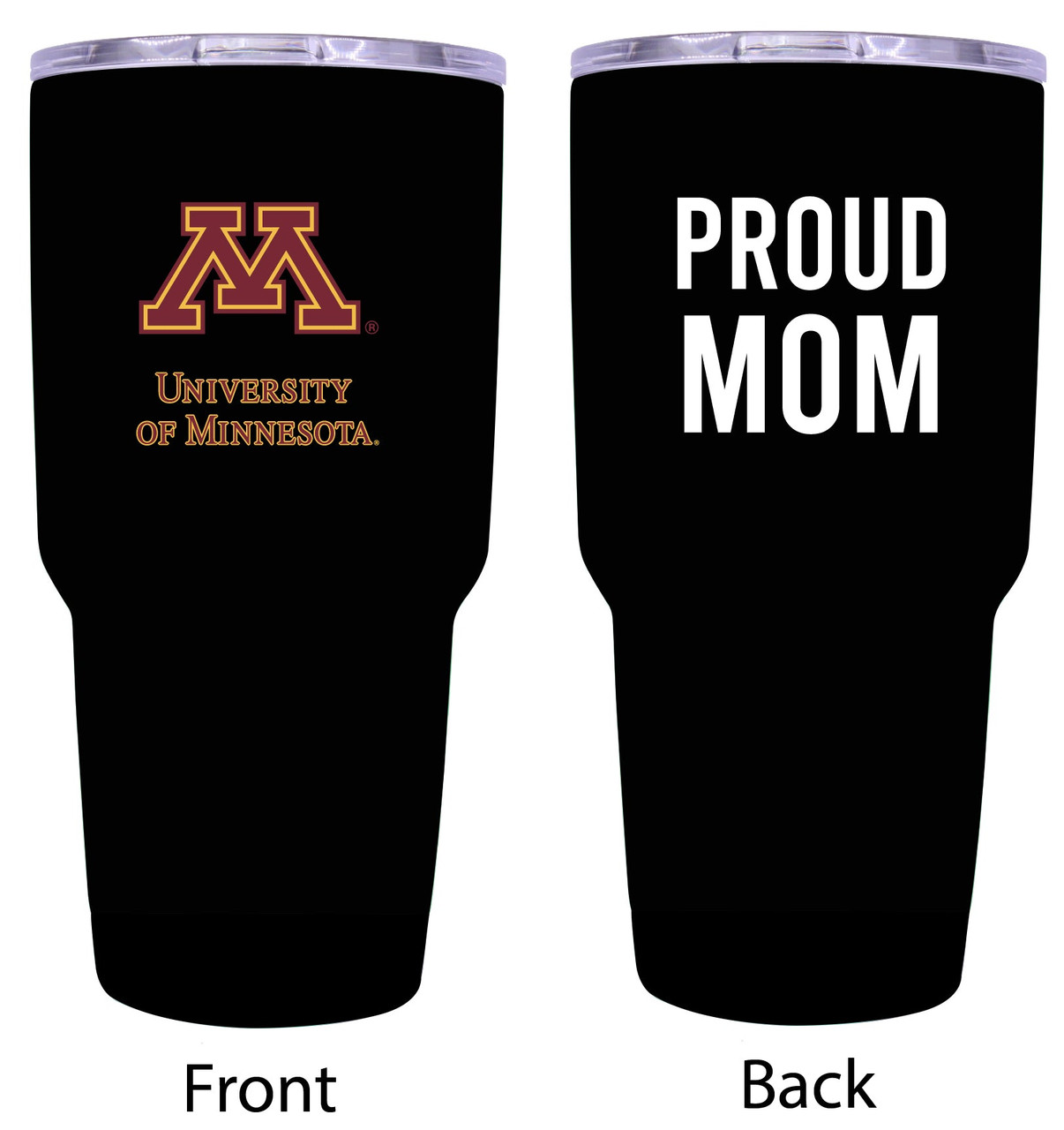 Minnesota Gophers Proud Mom 24 oz Insulated Stainless Steel Tumblers Choose Your Color.