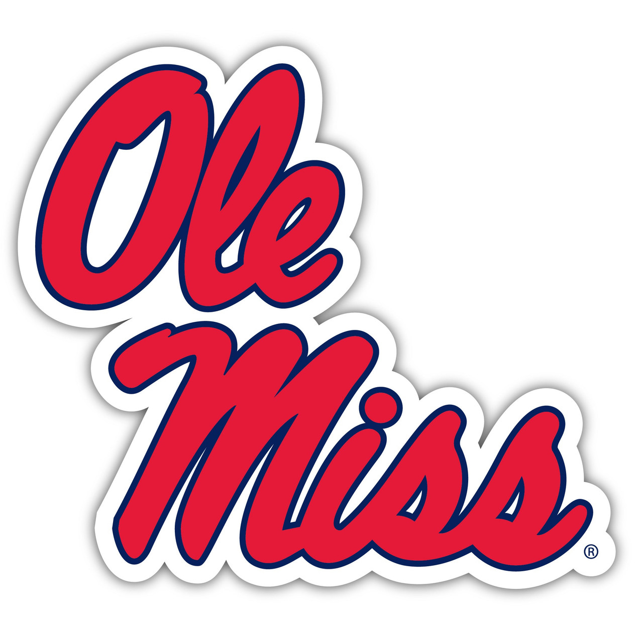 Mississippi Rebels "Ole Miss" 2 Inch Vinyl Decal Sticker