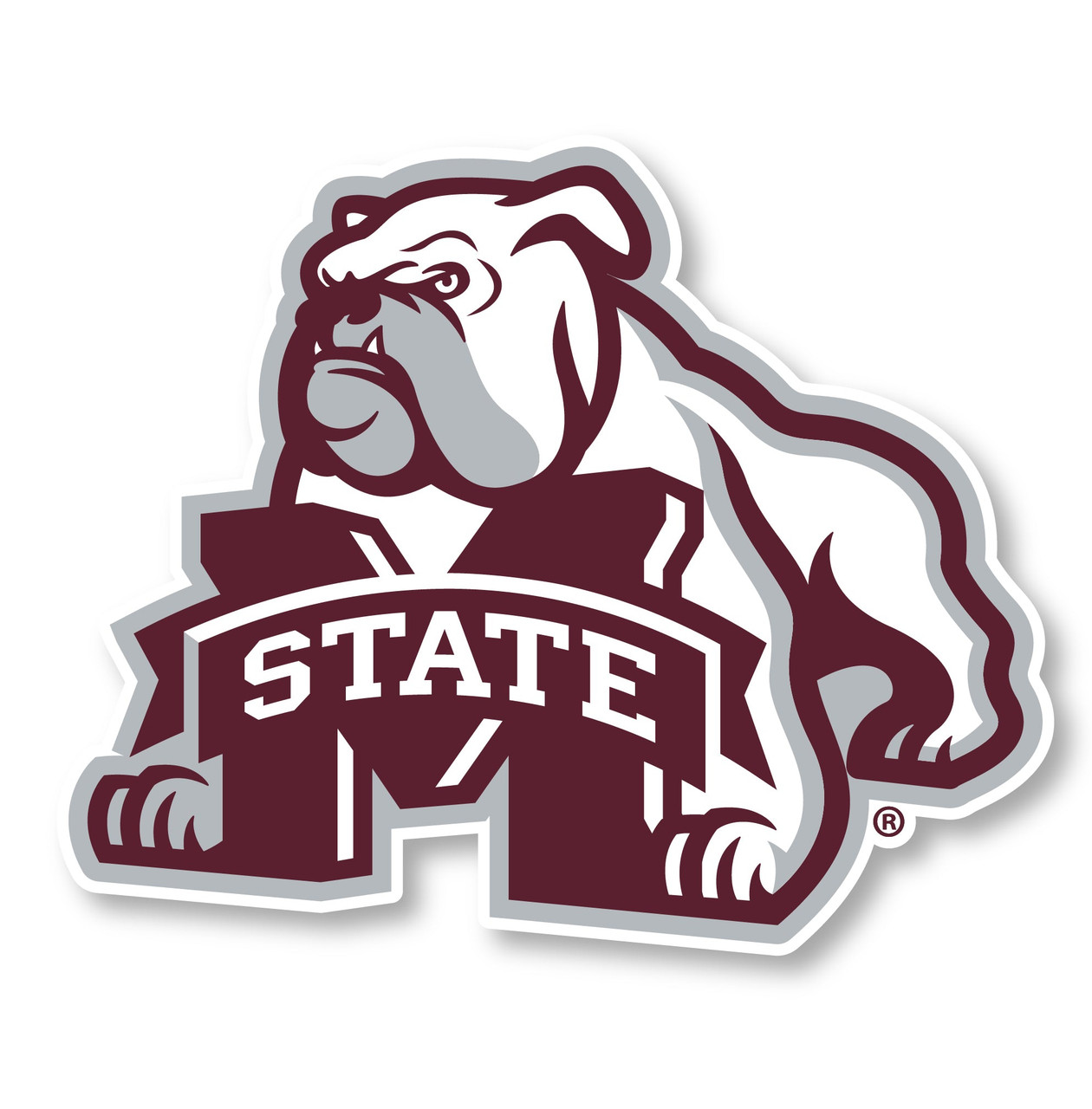 Mississippi State Bulldogs 4 Inch Vinyl Mascot Decal Sticker