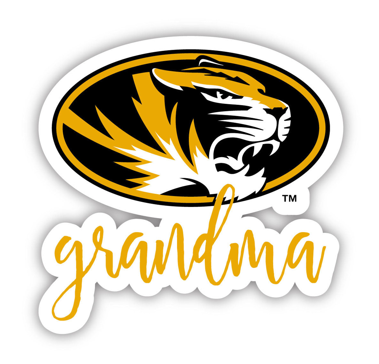 Missouri Tigers 4 Inch Proud Grand Mom Die Cut Decal