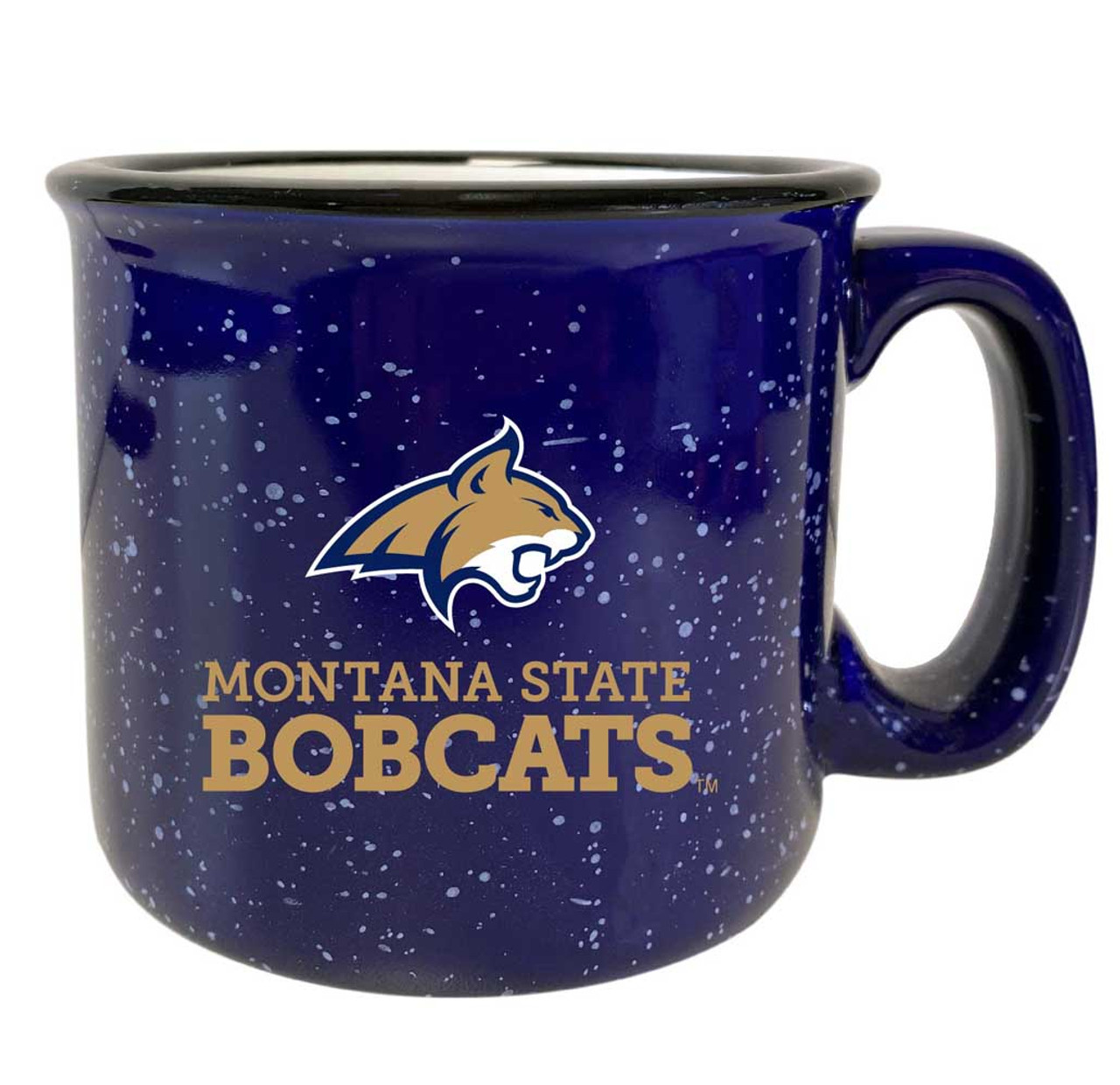 Montana State Bobcats Speckled Ceramic Camper Coffee Mug (Choose Your Color).