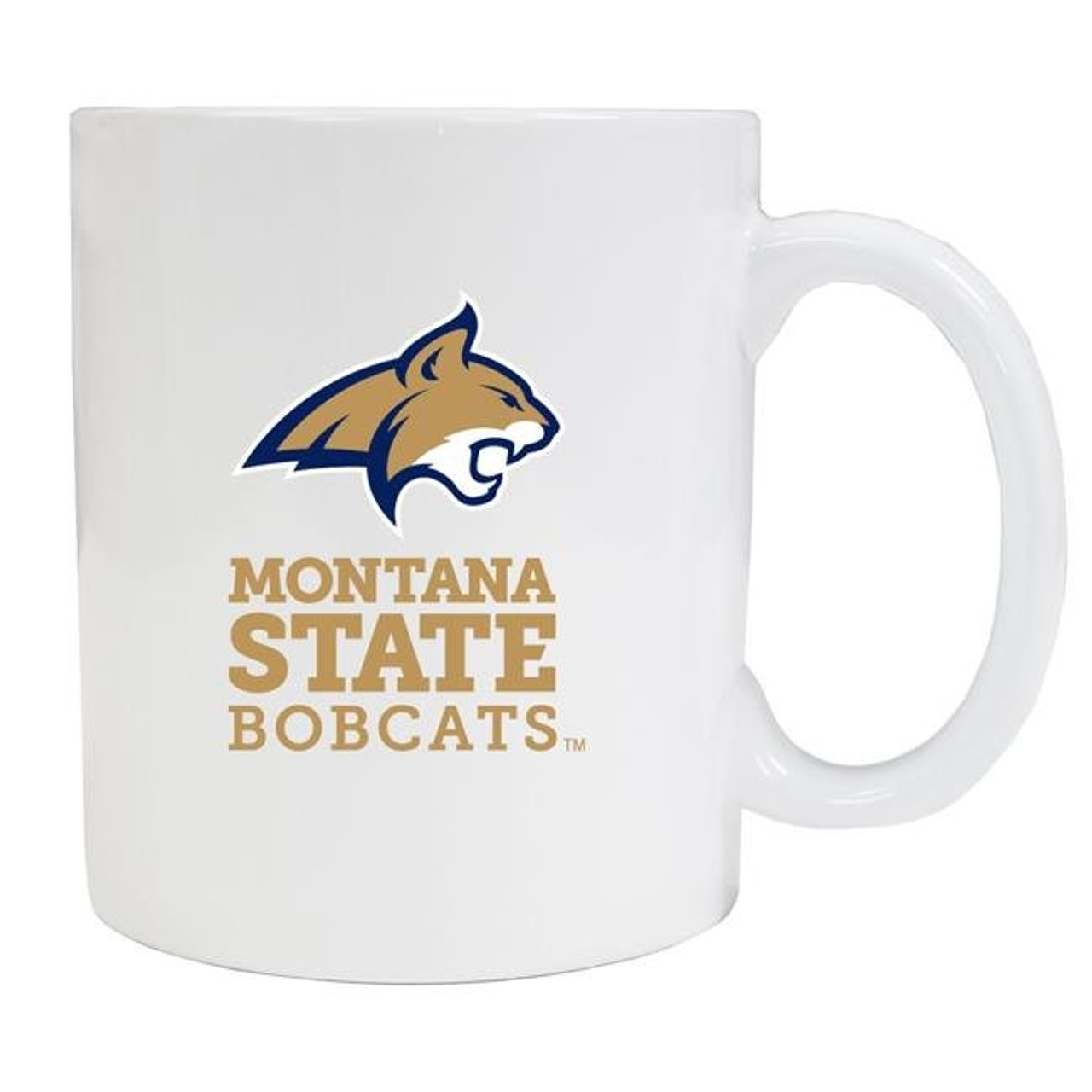Montana State Bobcats White Ceramic Mug 2-Pack (White).
