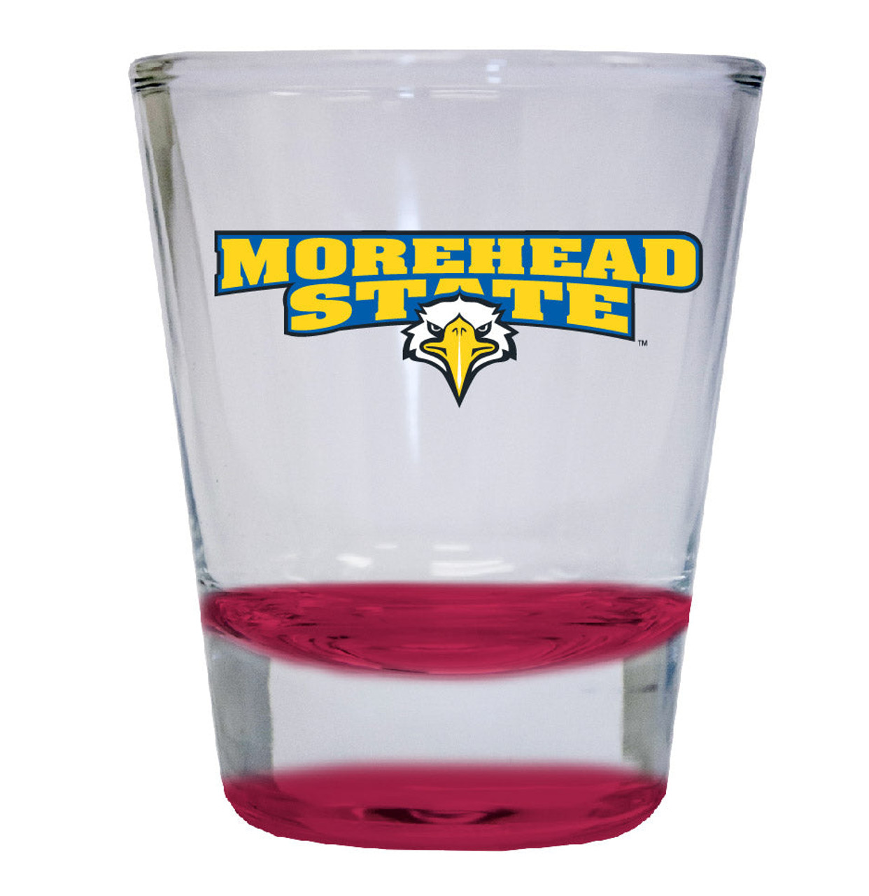 Morehead State University 2 ounce Color Etched Shot Glasses