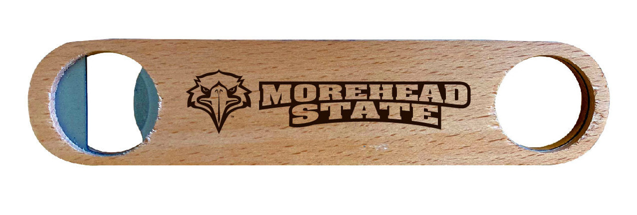 Morehead State University Laser Etched Wooden Bottle Opener College Logo Design