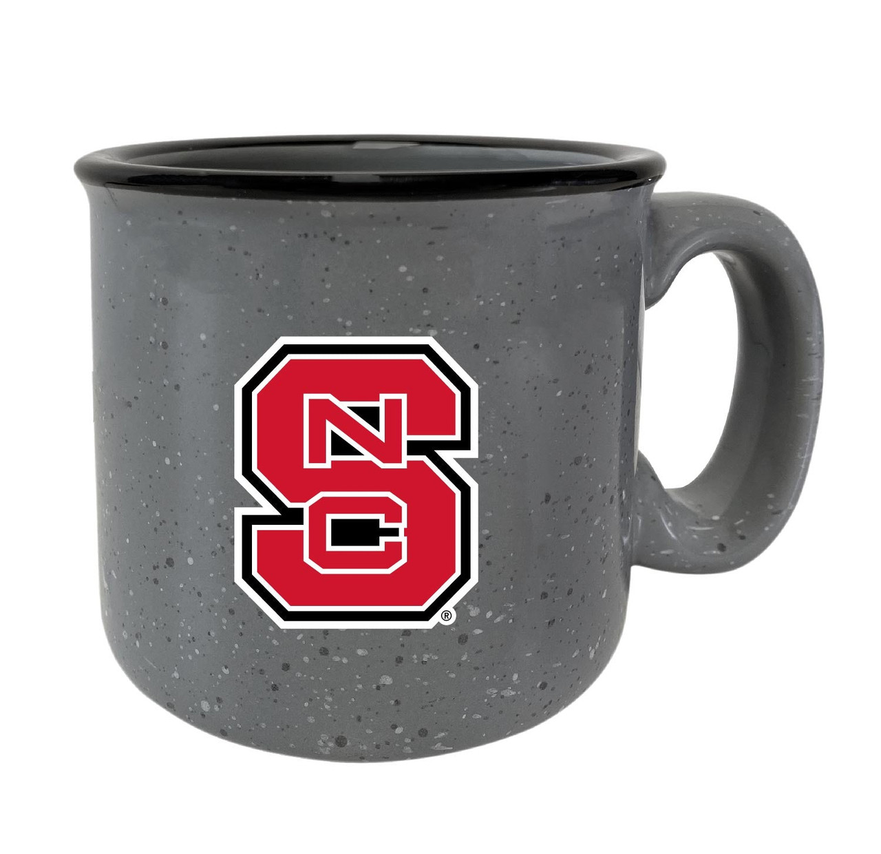 NC State Wolfpack 8 oz Speckled Ceramic Camper Coffee Mug (Gray).