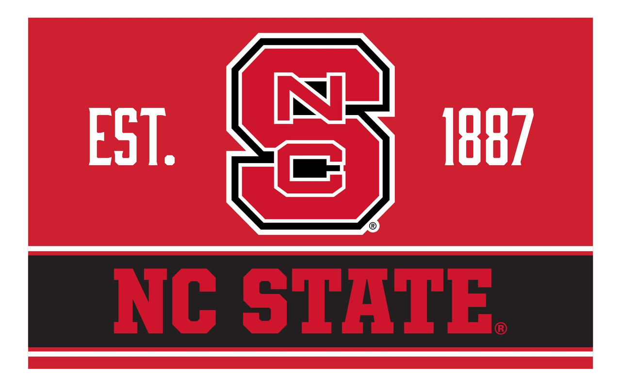 NC State Wolfpack Wood Sign with Frame