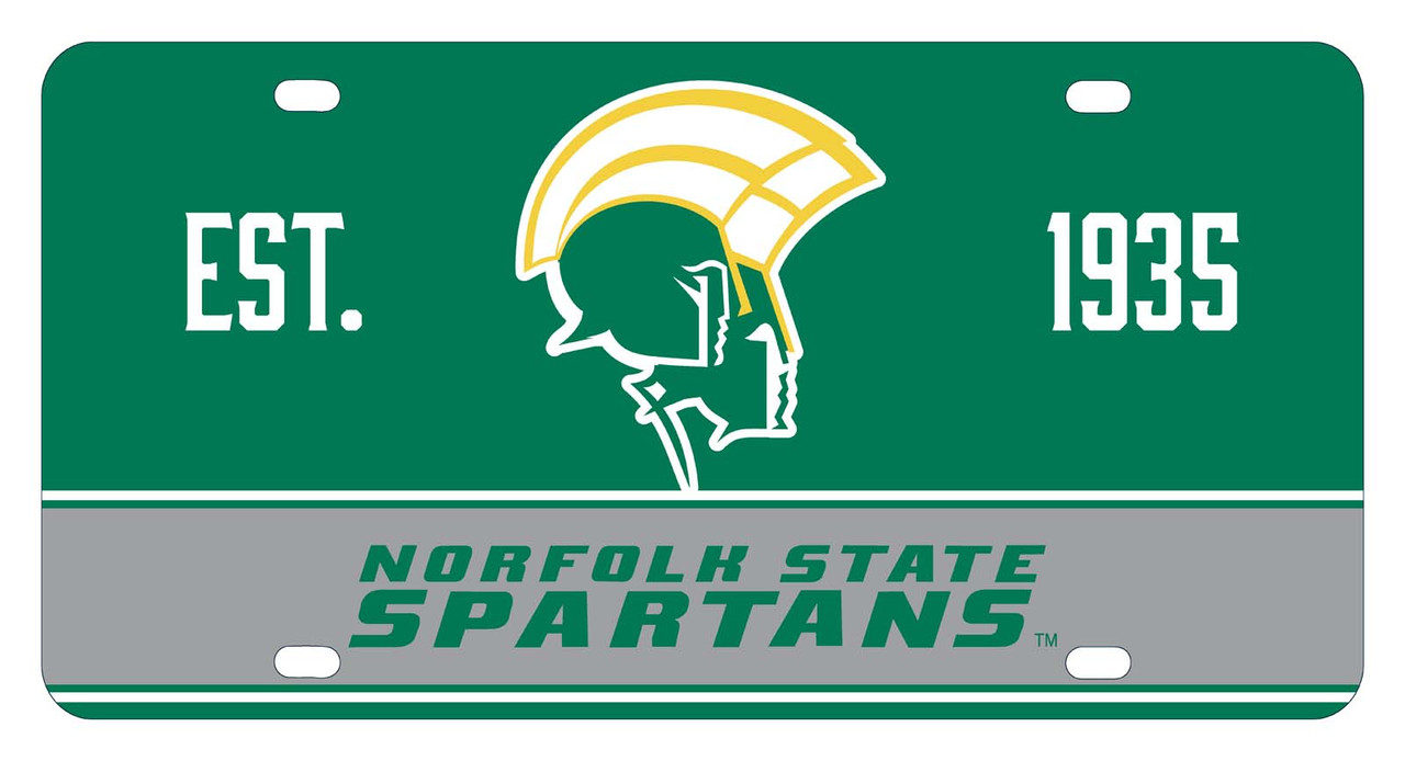 Norfolk State University Metal License Plate