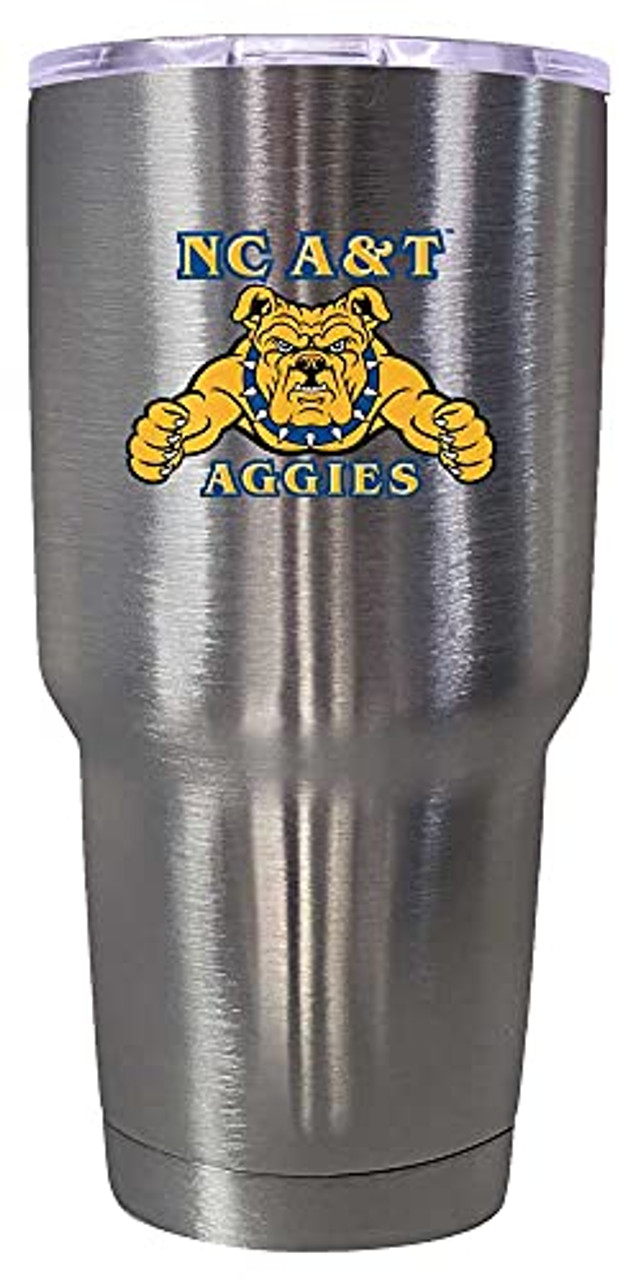 North Carolina A&T State Aggies 24 oz Insulated Stainless Steel Tumbler colorless