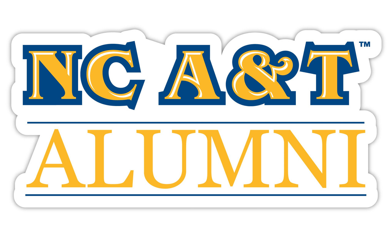 North Carolina A&T State Aggies 4-Inch Laser Cut Alumni Vinyl Decal Sticker