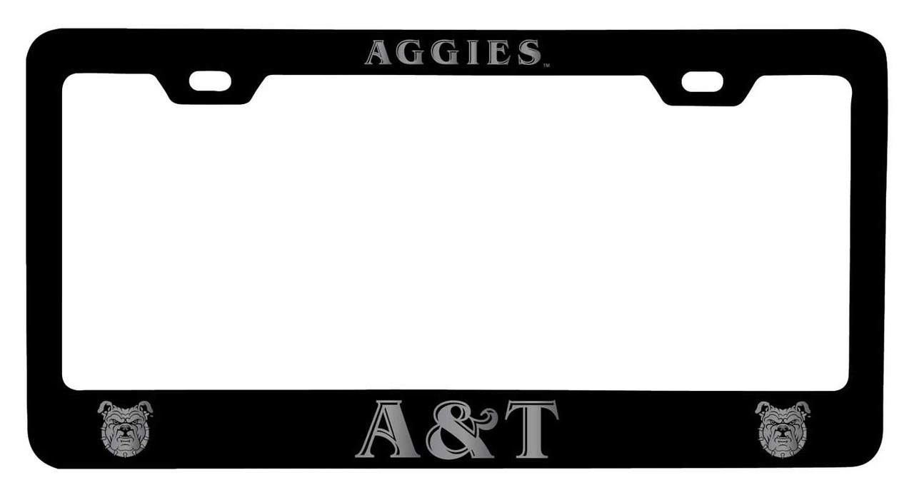 North Carolina A&T State Aggies Laser Engraved Metal License Plate Frame Choose Your Color