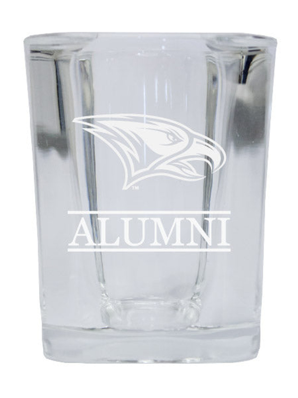 North Carolina Central Eagles College Alumni 2 Ounce Square Shot Glass laser etched