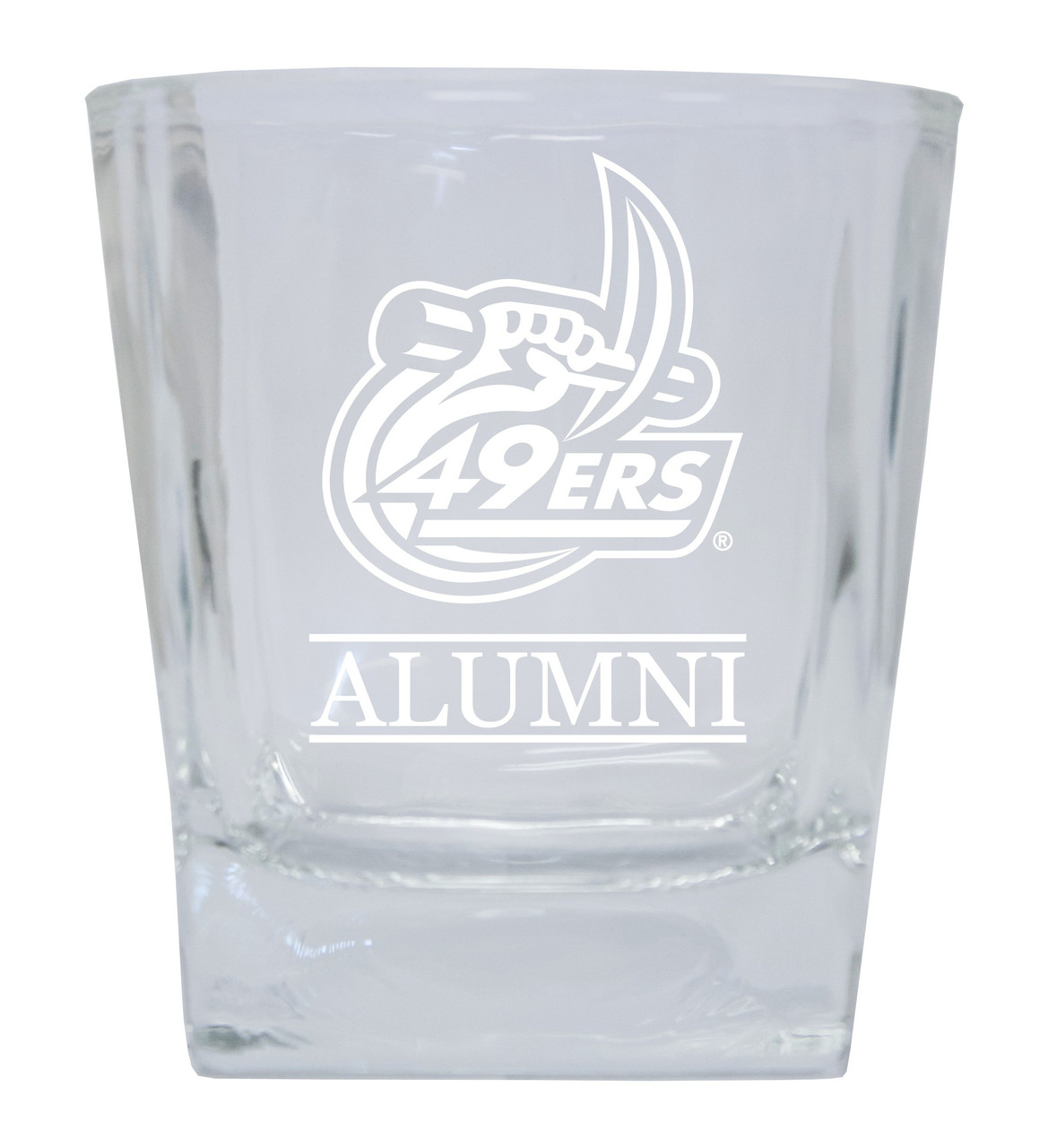North Carolina Charlotte Forty-Niners 8 oz Etched Alumni Glass Tumbler 2-Pack
