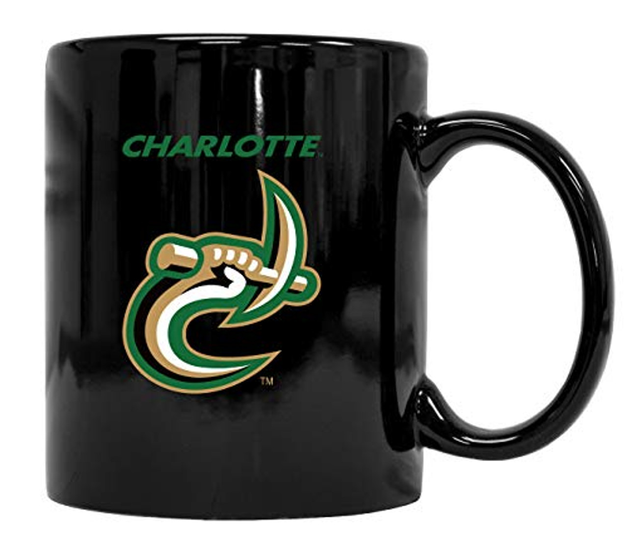 North Carolina Charlotte Forty-Niners Black Ceramic Coffee Mug 2-Pack