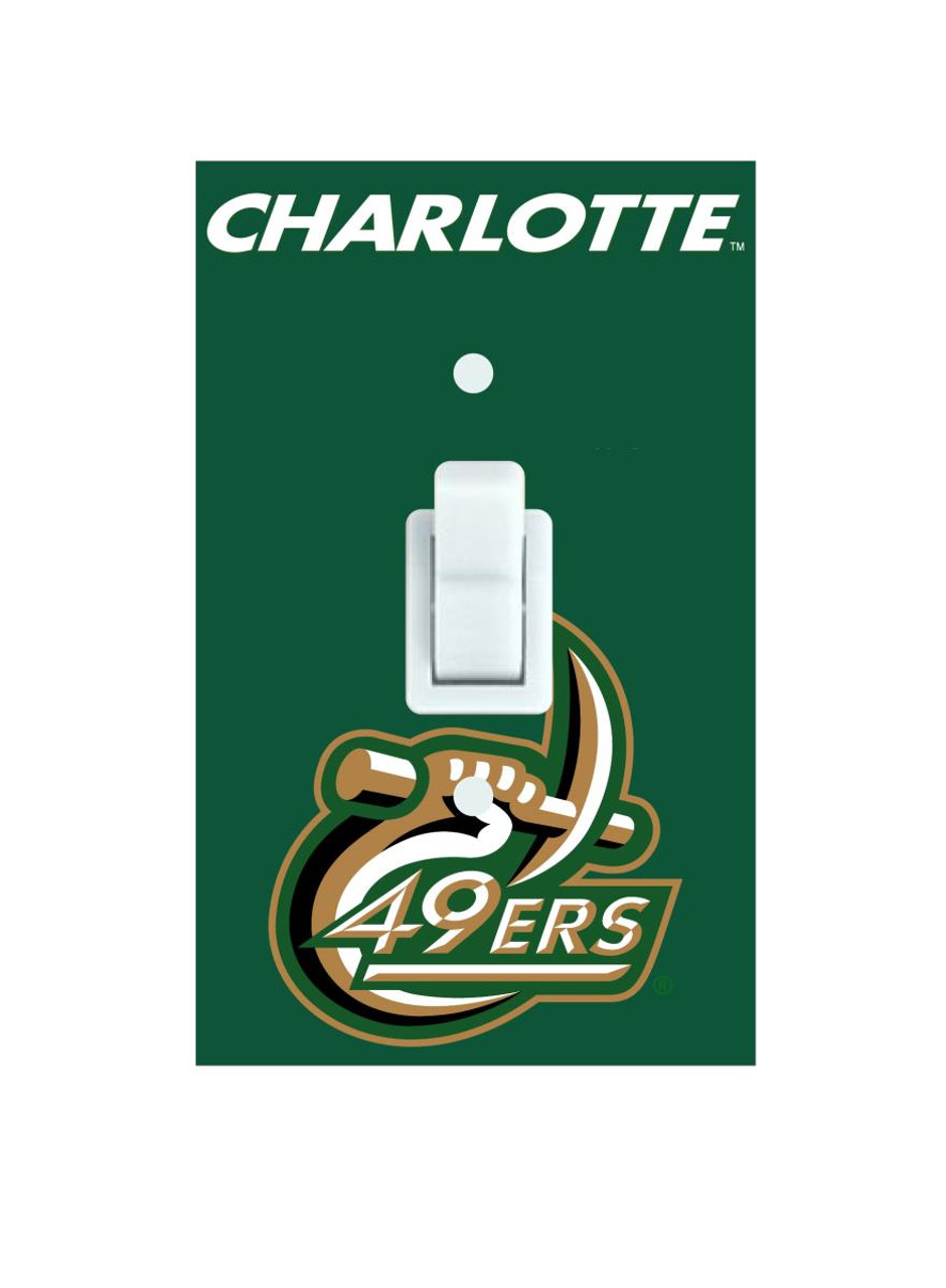 North Carolina Charlotte Forty-Niners Light Switch Cover