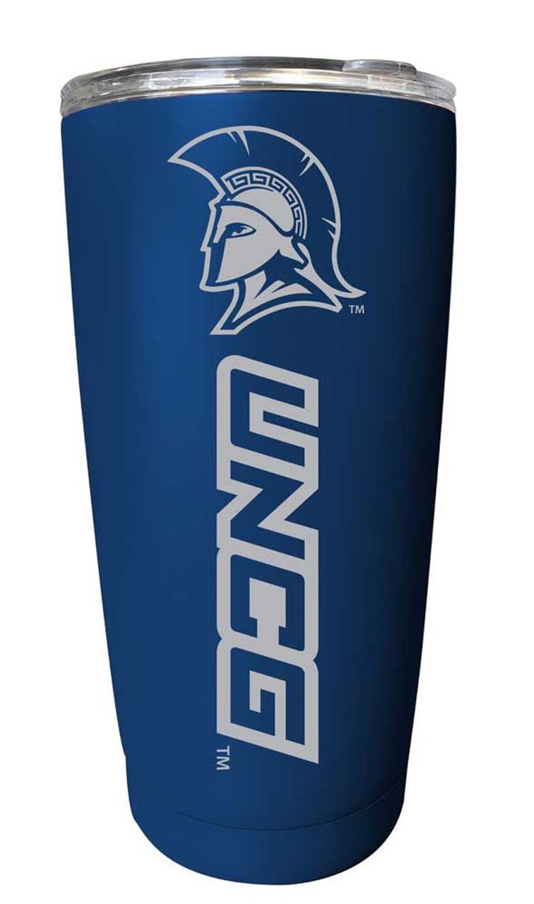 North Carolina Greensboro Spartans Etched 16 oz Stainless Steel Tumbler (Choose Your Color)