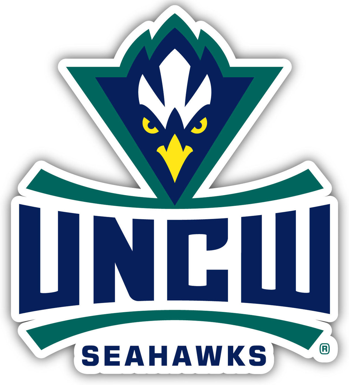 North Carolina Wilmington Seahawks 10 Inch Vinyl Decal Sticker