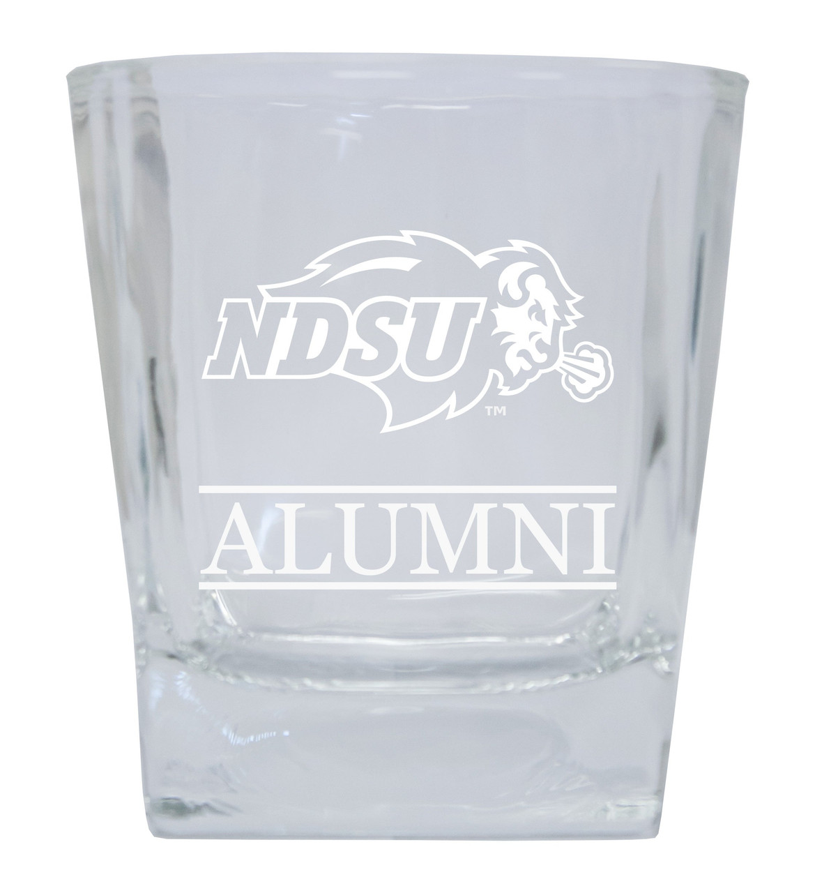 North Dakota State Bison 8 oz Etched Alumni Glass Tumbler 2-Pack