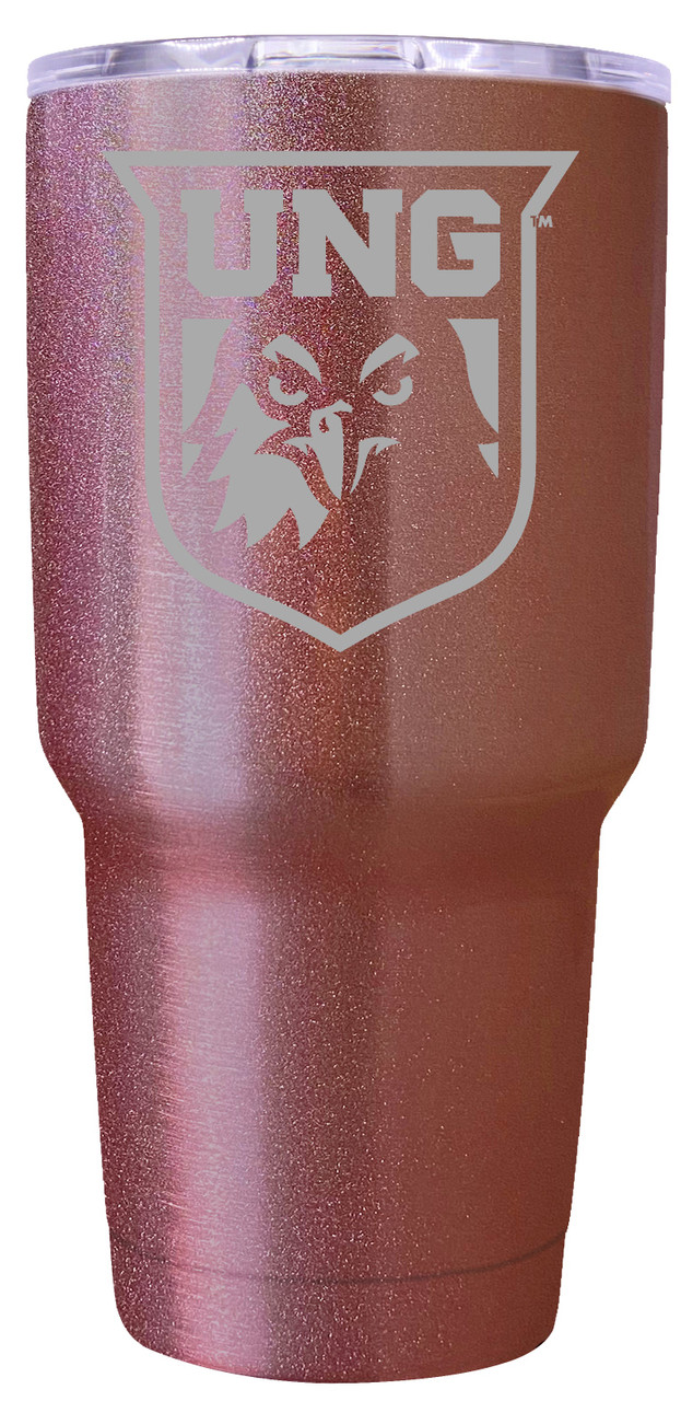 North Georgia Nighthawks 24 oz Insulated Tumbler Etched - Rose Gold