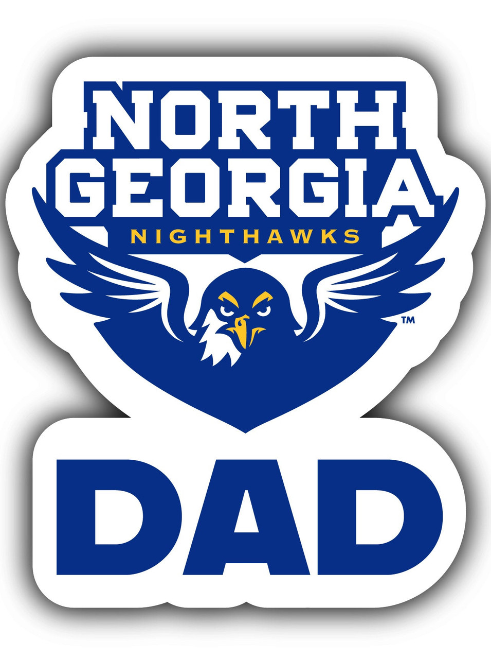 North Georgia Nighthawks 4-Inch Proud Dad Die Cut Decal