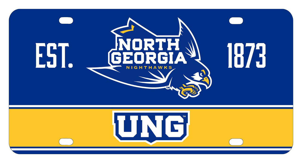 North Georgia Nighthawks Metal License Plate