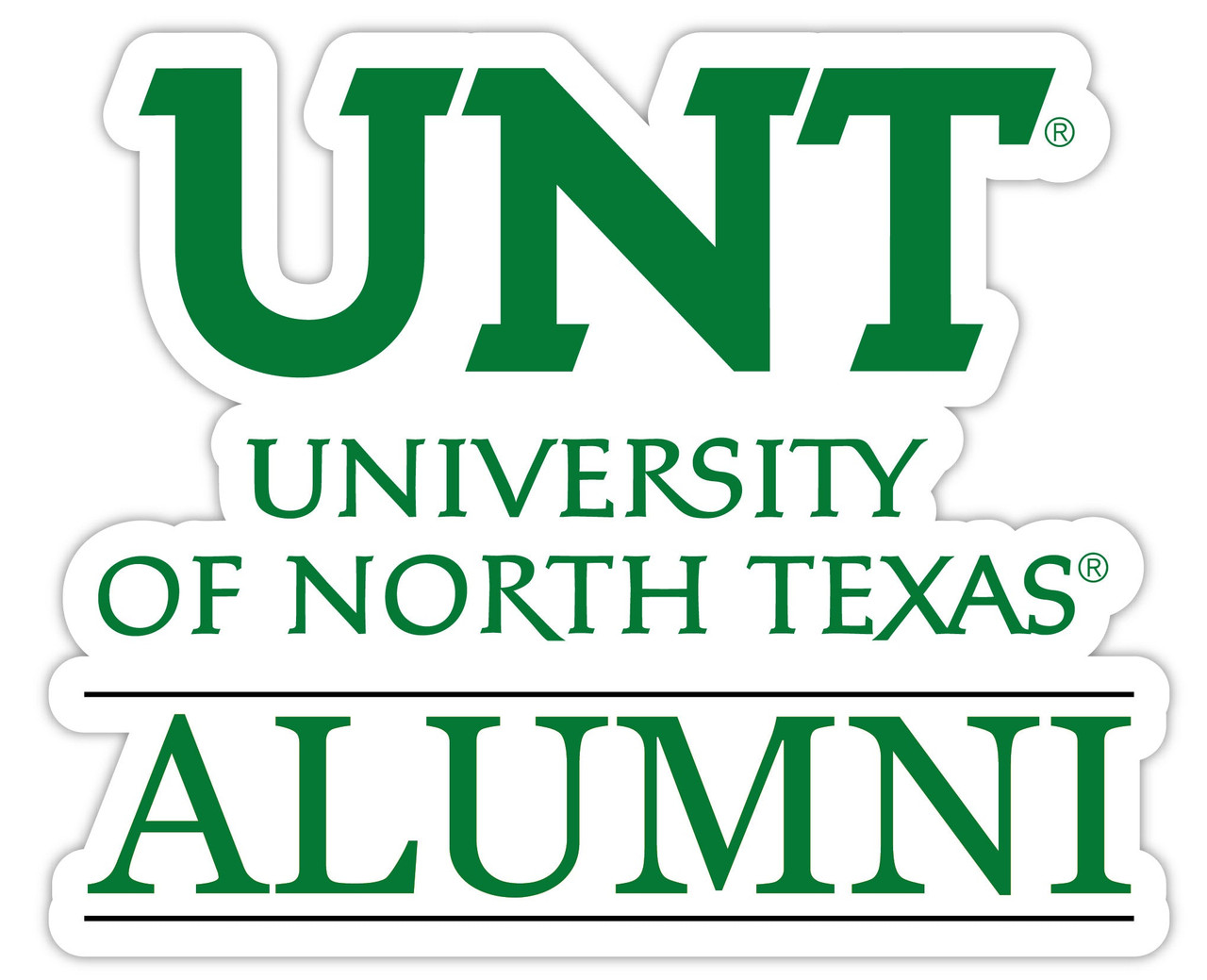 North Texas 4-Inch Laser Cut Alumni Vinyl Decal Sticker