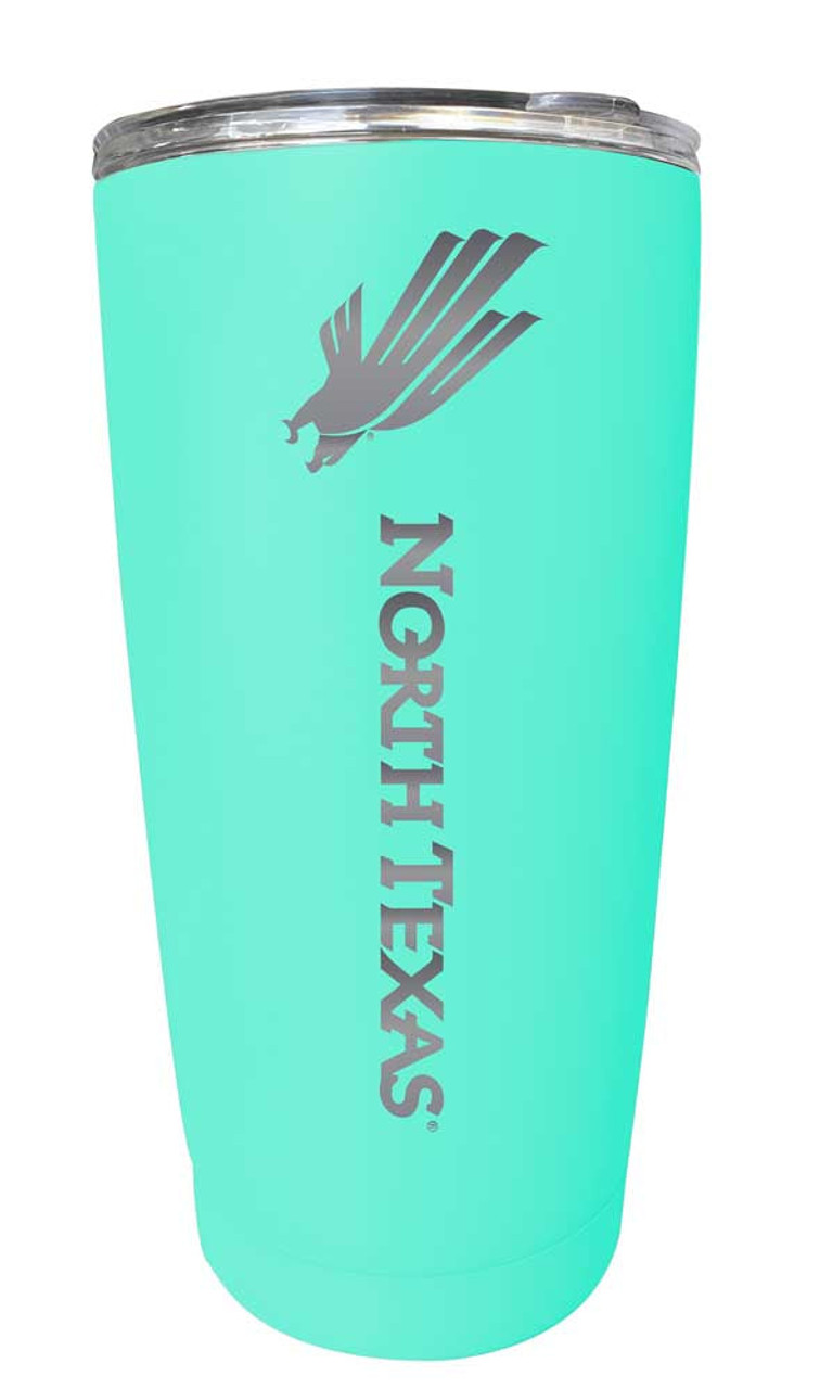 North Texas Etched 16 oz Stainless Steel Tumbler (Choose Your Color)