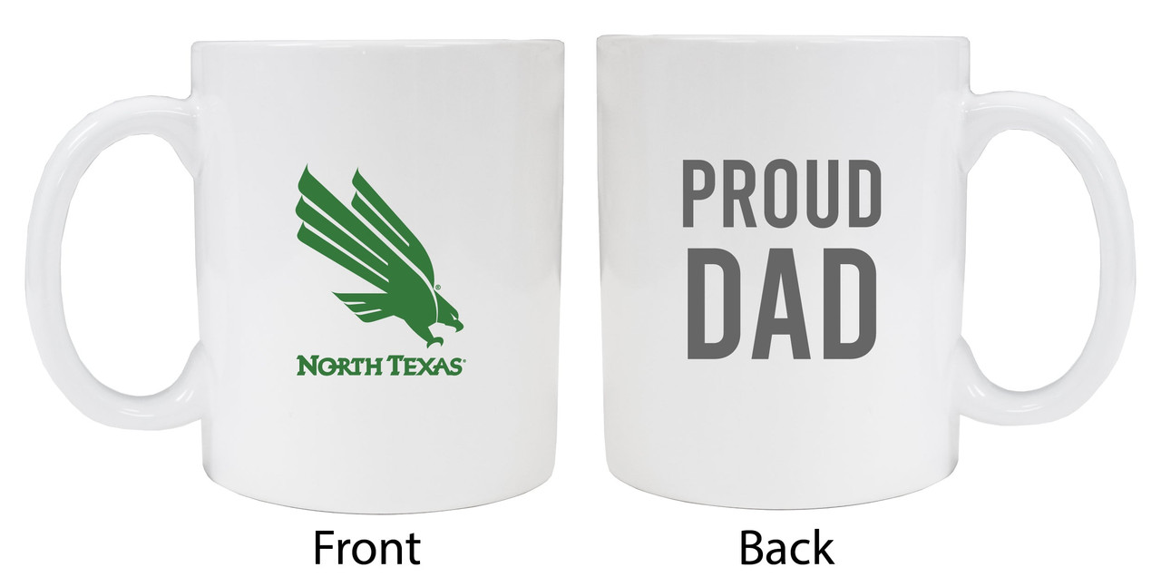 North Texas Proud Dad White Ceramic Coffee Mug (White).